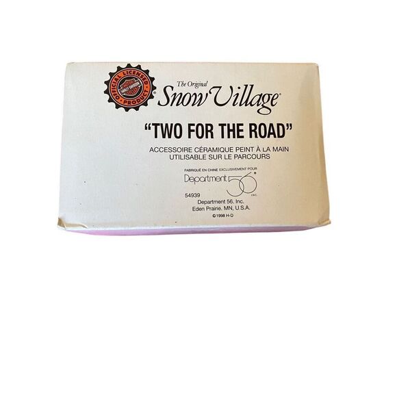 Department, 56 Harley Davidson, two for the road yellow motorcycle 1998 - Picture 5 of 5